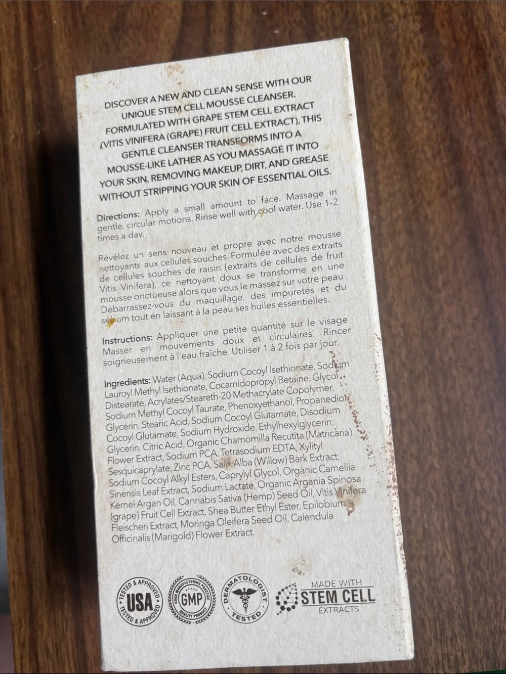 INTROSTEM Stem Cell Mousse Cleanser - Cream/White Packaging